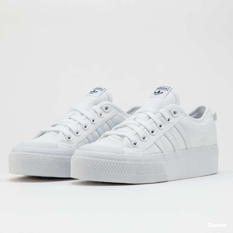 Dámské nízké tenisky adidas Originals Nizza Platform W FtwWhite/ FtwWhite/ FtwWhite