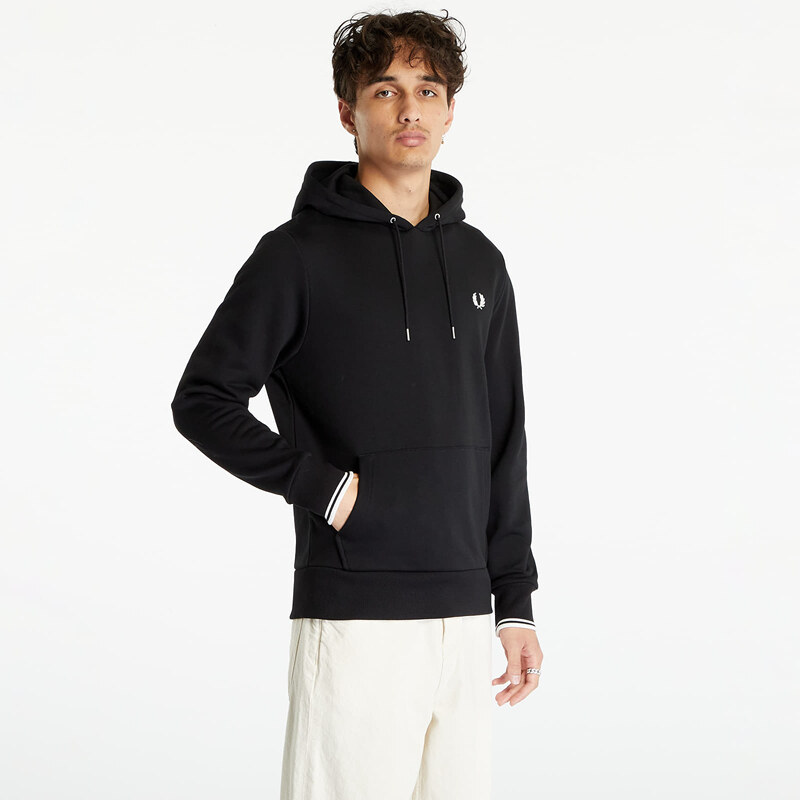 Pánská mikina FRED PERRY Tipped Hooded Sweatshirt Black