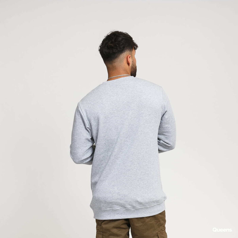 Pánská mikina Urban Classics Organic Basic Crew Melange Grey