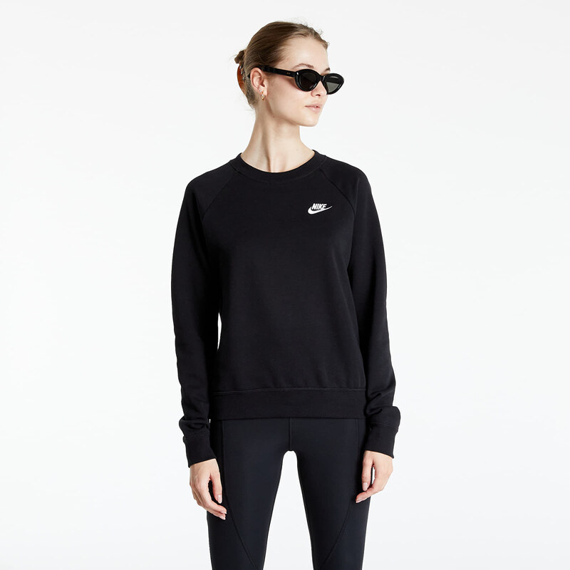 Dámská mikina Nike Sportswear Essential Women's Fleece Crew Black/ White