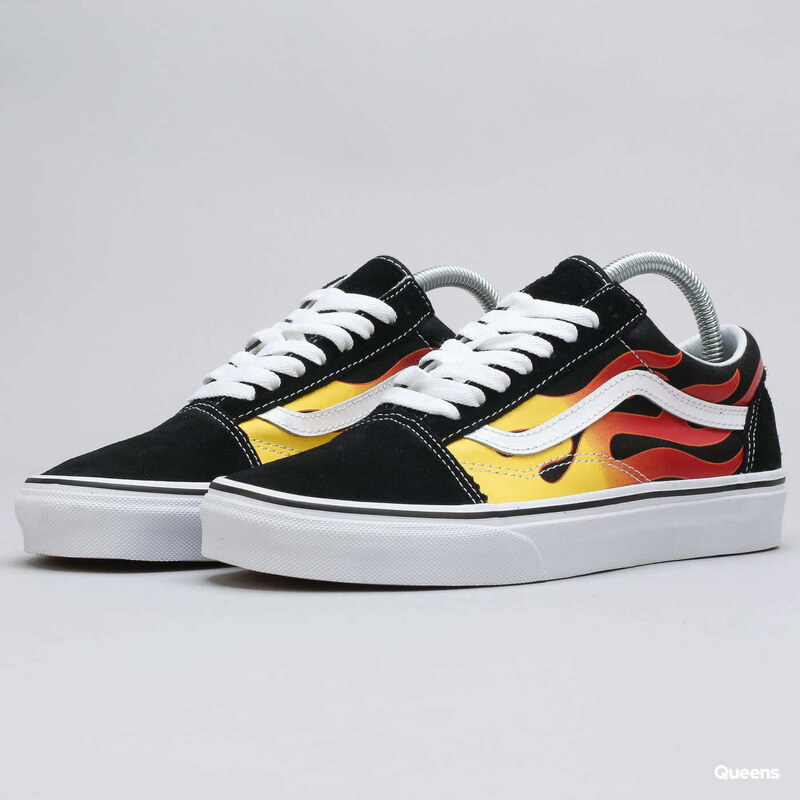 Pánské nízké tenisky Vans Old Skool Flame/ Black/ Tr White