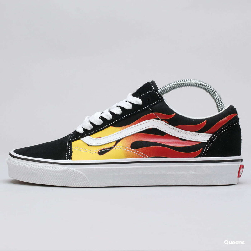 Pánské nízké tenisky Vans Old Skool Flame/ Black/ Tr White