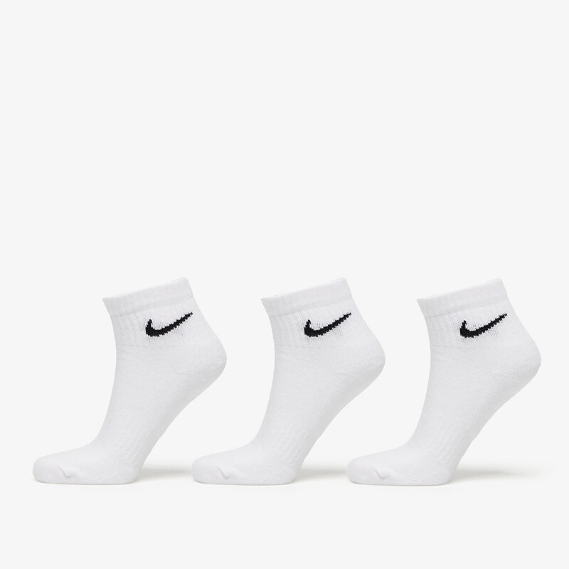 Pánské ponožky Nike Everyday Cushioned Training Ankle Socks 3-Pack White/ Black