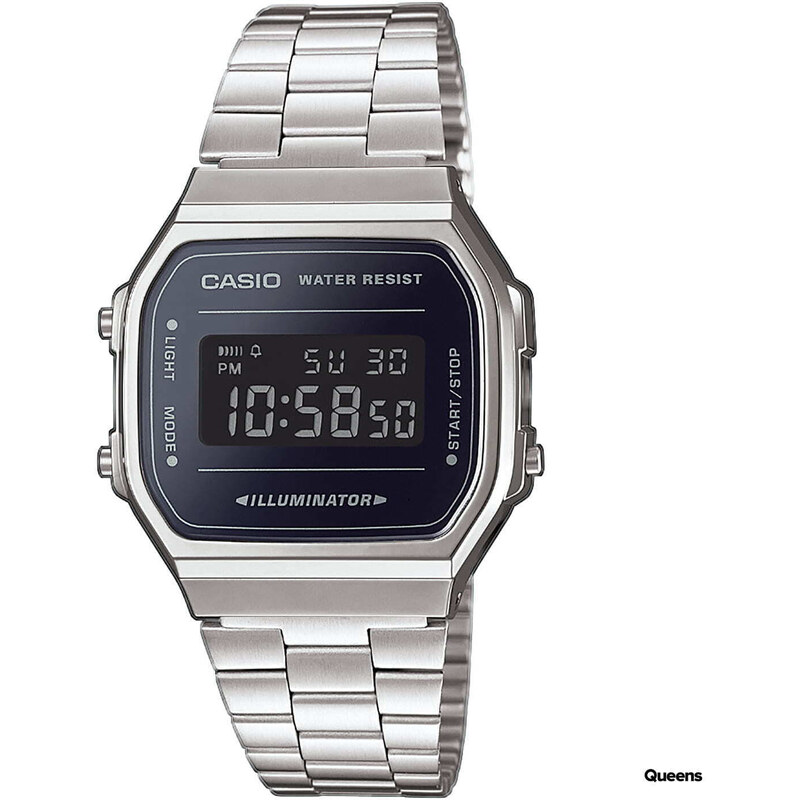 Pánské hodinky Casio A 168WEM-1EF Silver/ Black