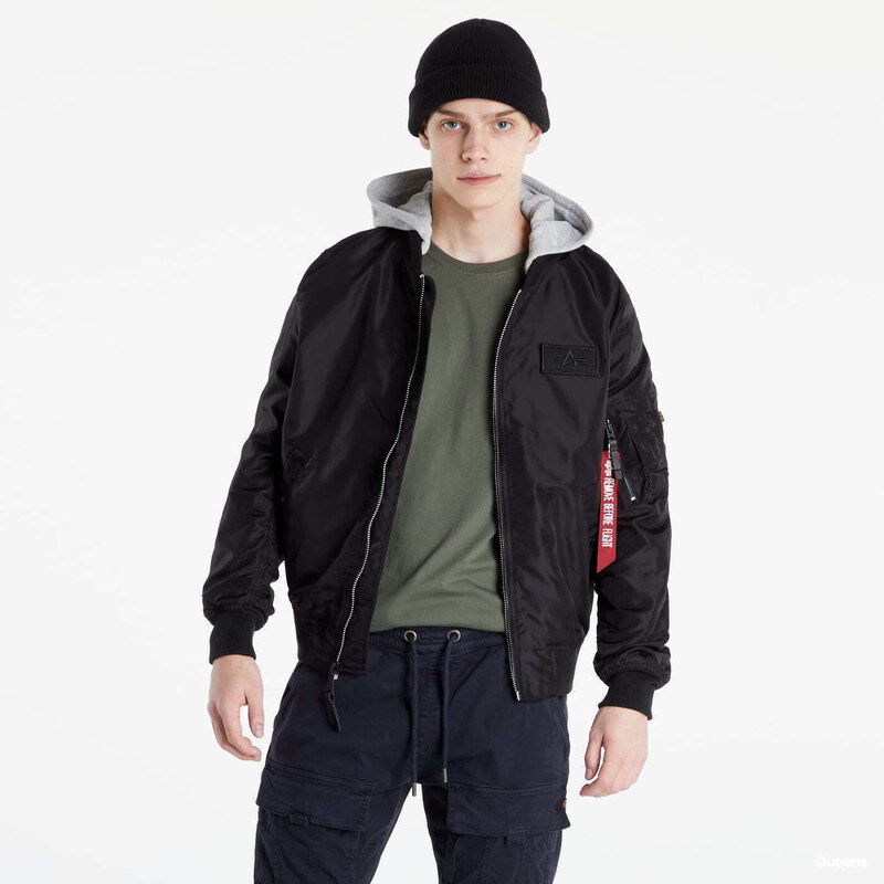 Bunda Alpha Industries MA-1 TT Hood BP Reflective Jacket Black M