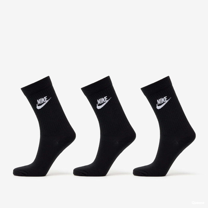 Ponožky Nike NSW Everyday Essential Crew Socks 3-Pack Black/