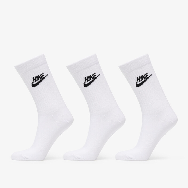 Pánské ponožky Nike NSW Everyday Essential Crew Socks 3-Pack White/ Black