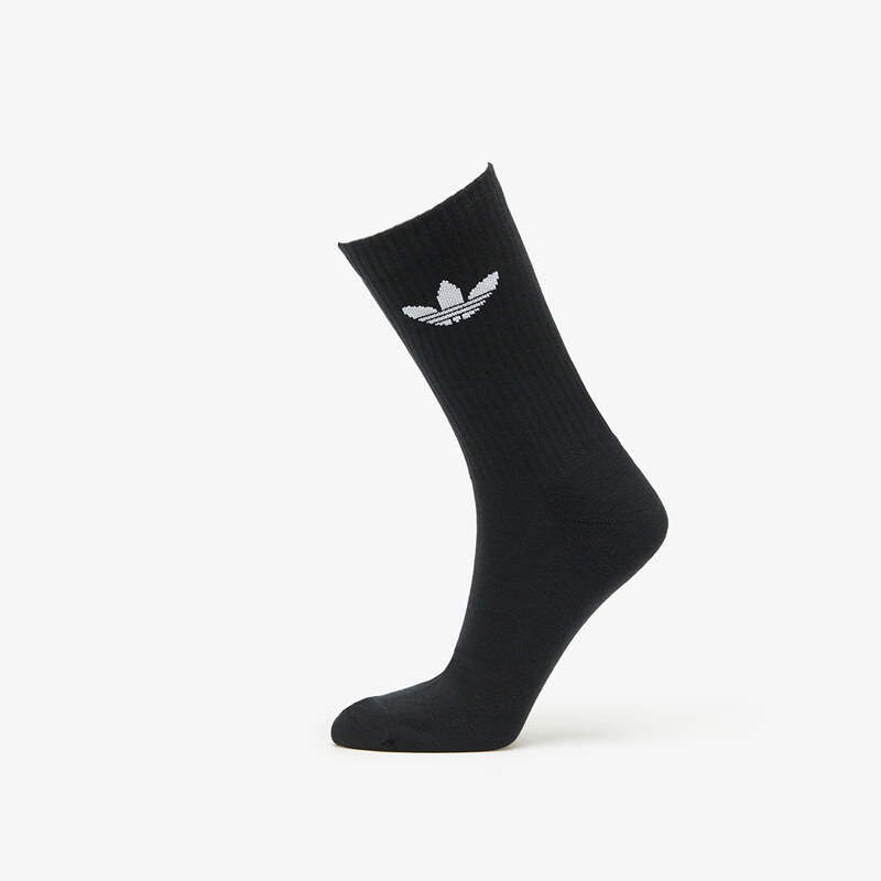 Pánské ponožky adidas Originals Trefoil Cushion Crew Socks 3-Pack Black