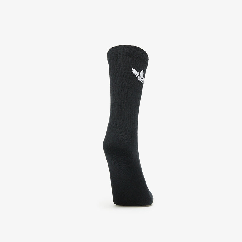 Pánské ponožky adidas Originals Trefoil Cushion Crew Socks 3-Pack Black