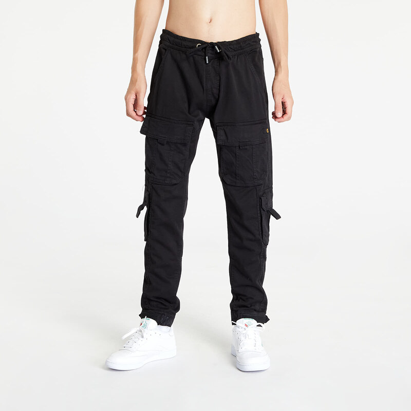 Alpha Industries Inc. Pánské plátěné kalhoty Alpha Industries Sergeant Jogger Pant Black