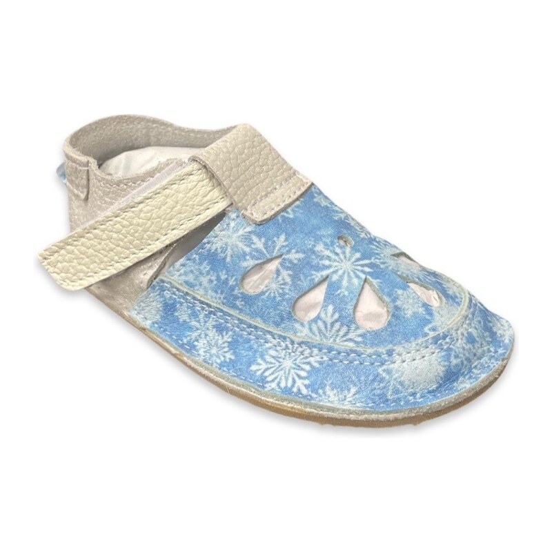 Baby bare shoes Dětské barefoot sandály BABY BARE - IO Snowflakes