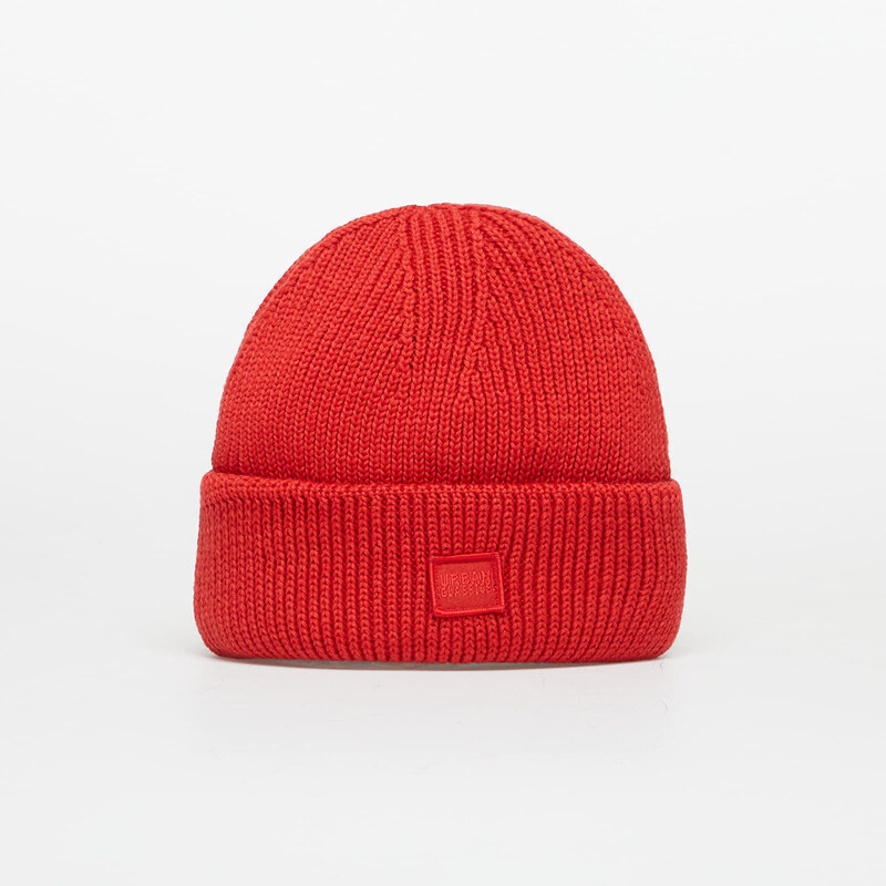 Čepice Urban Classics Knitted Wool Beanie Huge Red