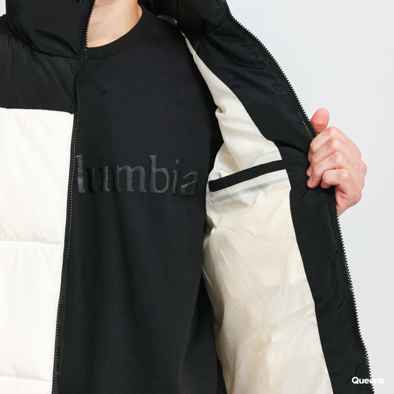 Pánská vesta Urban Classics Block Puffer Vest Cream/ Black