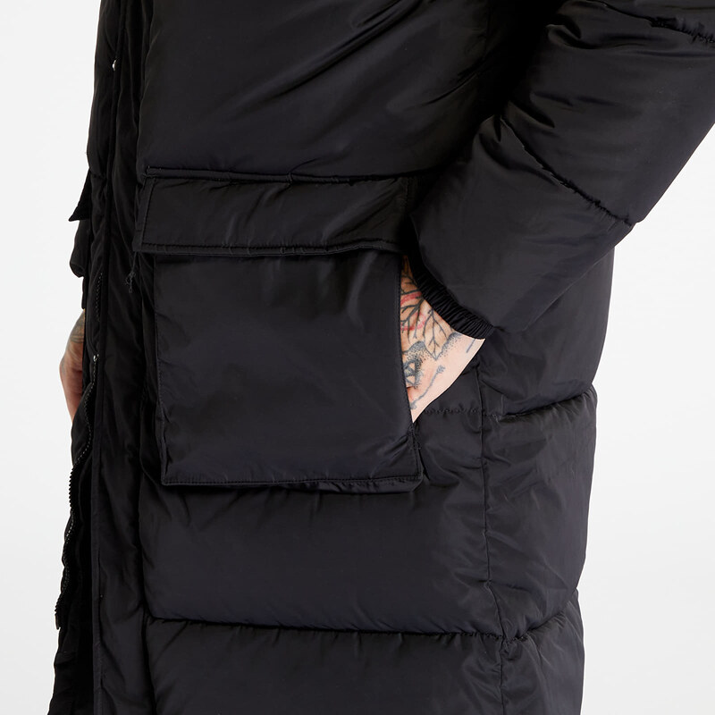 Pánská zimní bunda Karl Kani Retro Hooded Long Puffer Jacket Black