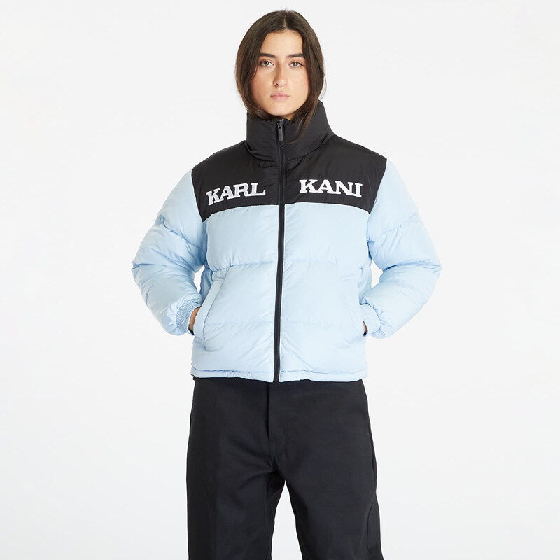 Dámská zimní bunda Karl Kani Retro Paisley Reversible Block Puffer Jacket Light Blue/ Black