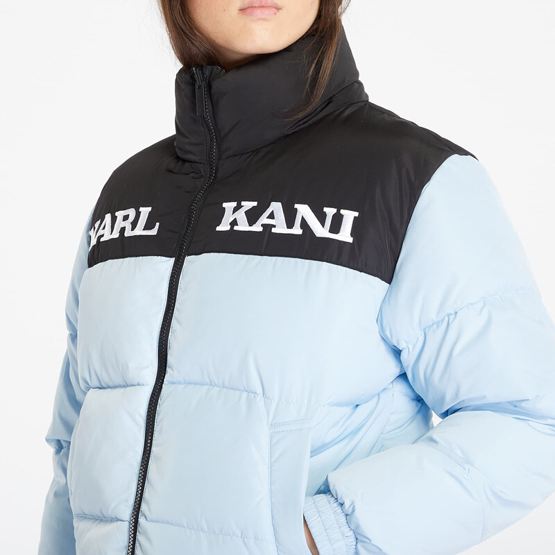 Dámská zimní bunda Karl Kani Retro Paisley Reversible Block Puffer Jacket Light Blue/ Black