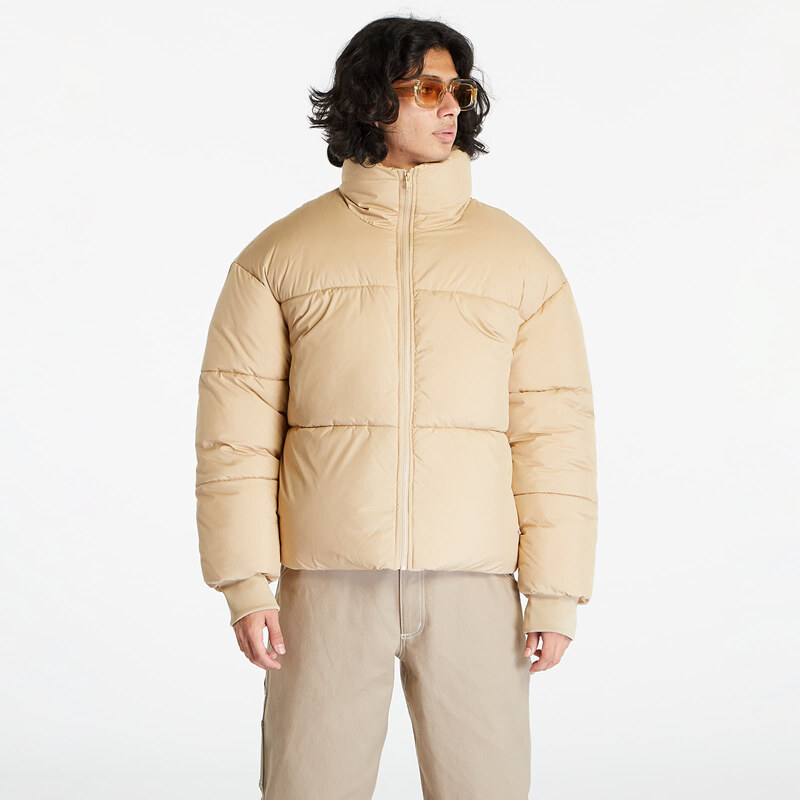 Pánská zimní bunda Urban Classics Short Big Puffer Jacket Union Beige