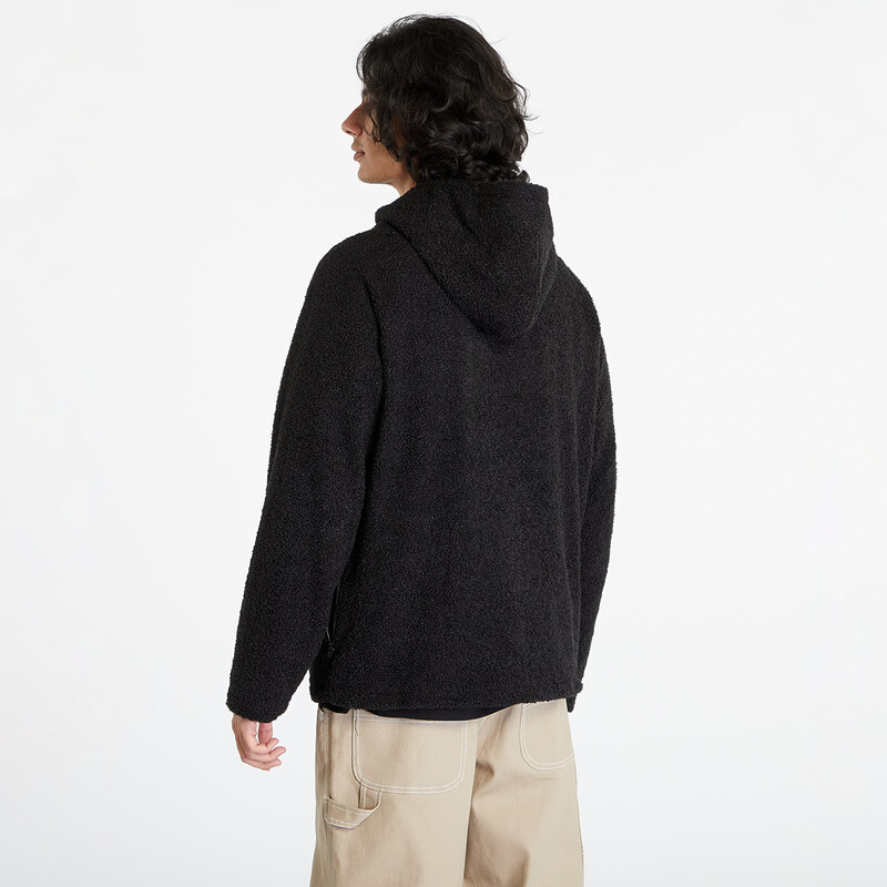 Pánská mikina Urban Classics Hooded Sherpa Zip Jacket Black