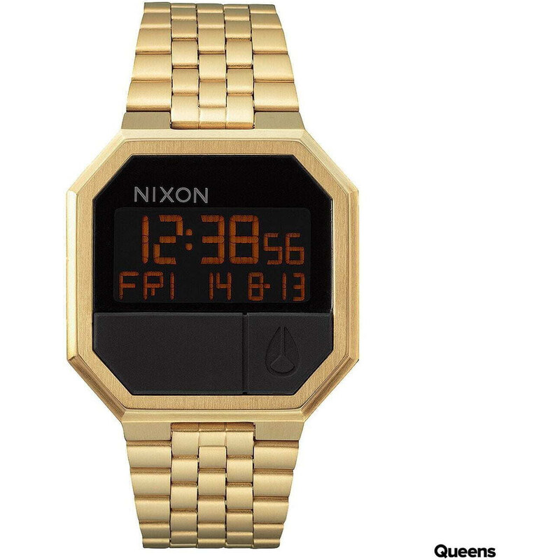 Pánské hodinky Nixon Re-Run Gold/ Black