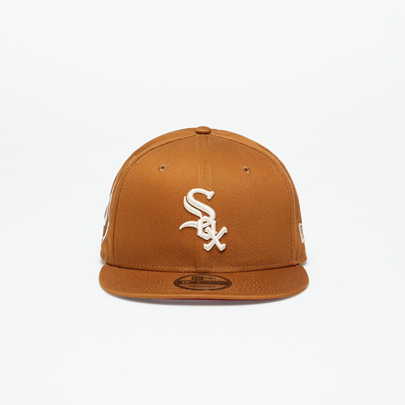 Kšiltovka New Era Chicago White Sox Side Patch 9Fifty Snapback Cap Toasted Peanut/ Stone