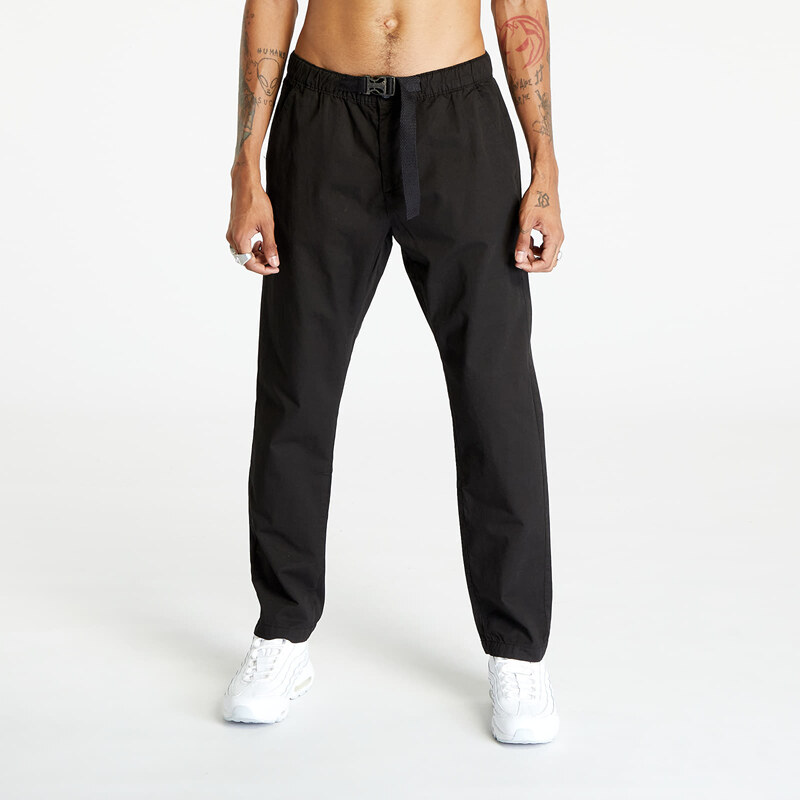 Pánské kalhoty Urban Classics Straight Leg Chino with Belt Black