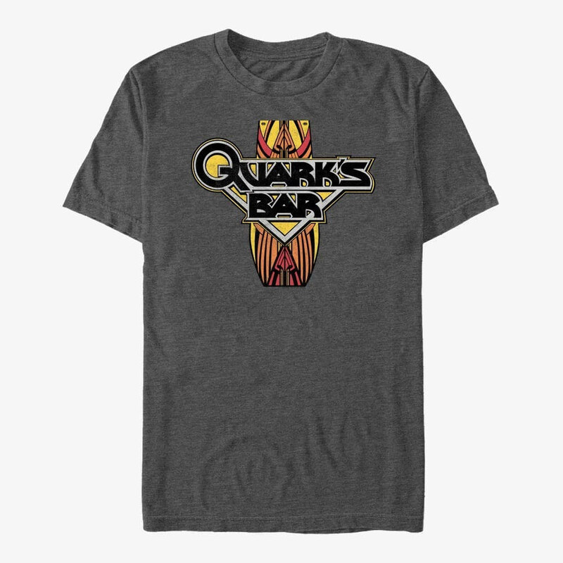Pánské tričko Merch Paramount Star Trek - Quarks Vintage Logo Unisex T-Shirt Dark Heather Grey