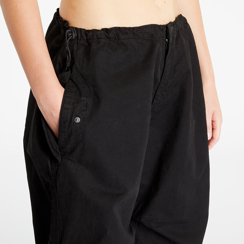 Dámské plátěné kalhoty Urban Classics Ladies Cotton Parachute Pants Black