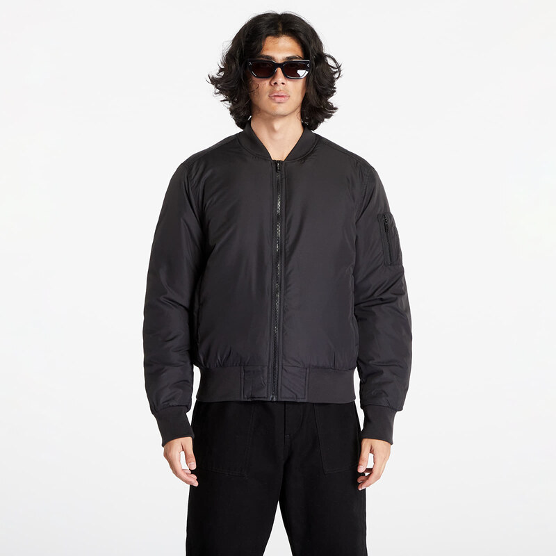 Pánský bomber Urban Classics Recyclet Basic Bomber Jacket Black