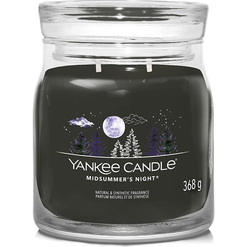 Yankee Candle vonná svíčka Signature ve skle střední Midsummer’s Night 368g