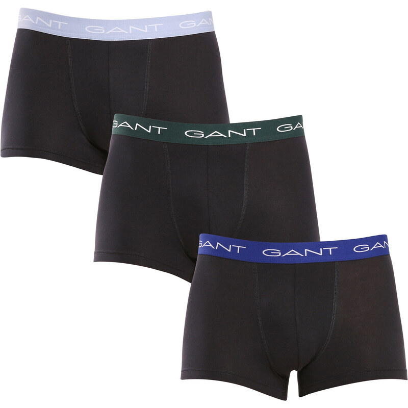 3PACK pánské boxerky Gant černé