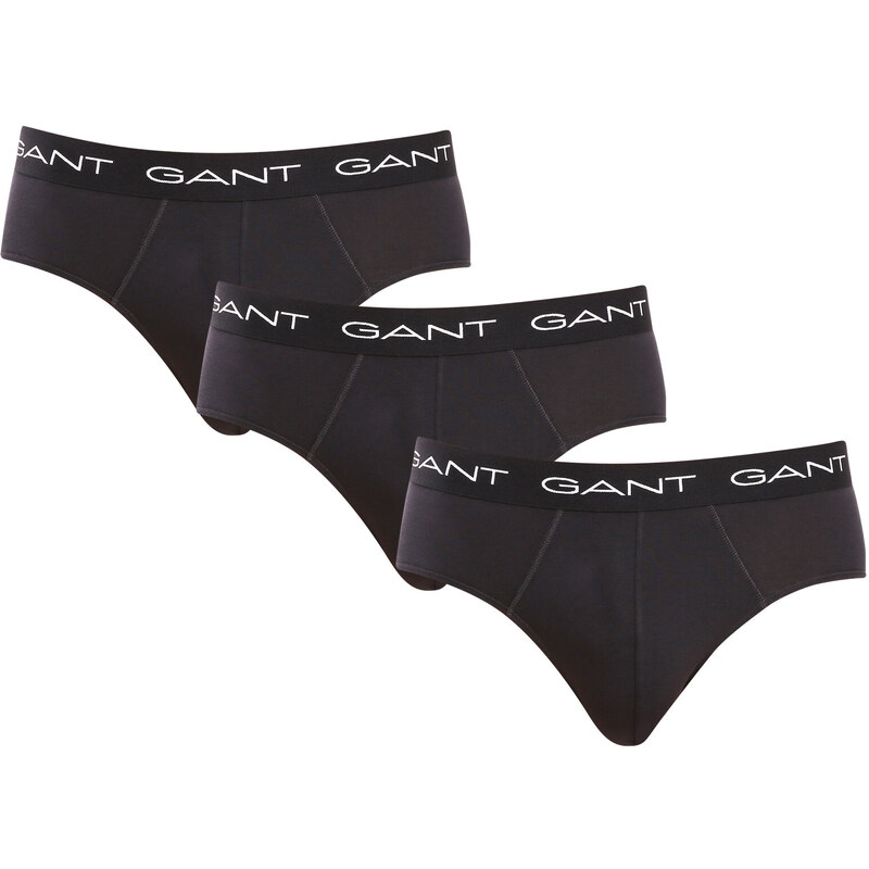 3PACK pánské slipy Gant černé (900013001-005)