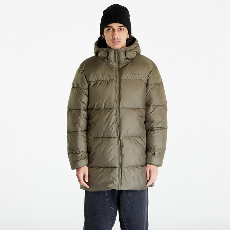 Pánská péřová bunda Columbia Puffect Parka Stone Green