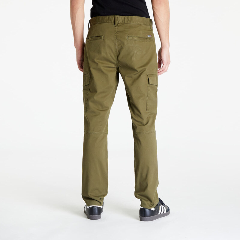 Tommy Hilfiger Pánské plátěné kalhoty Tommy Jeans Austin Cargo Pants Drab Olvie Green