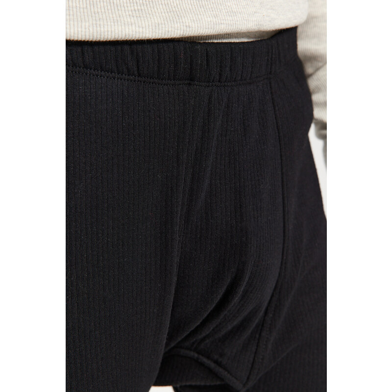 Trendyol Men's Black Standard Fit Thermal Underwear Tights