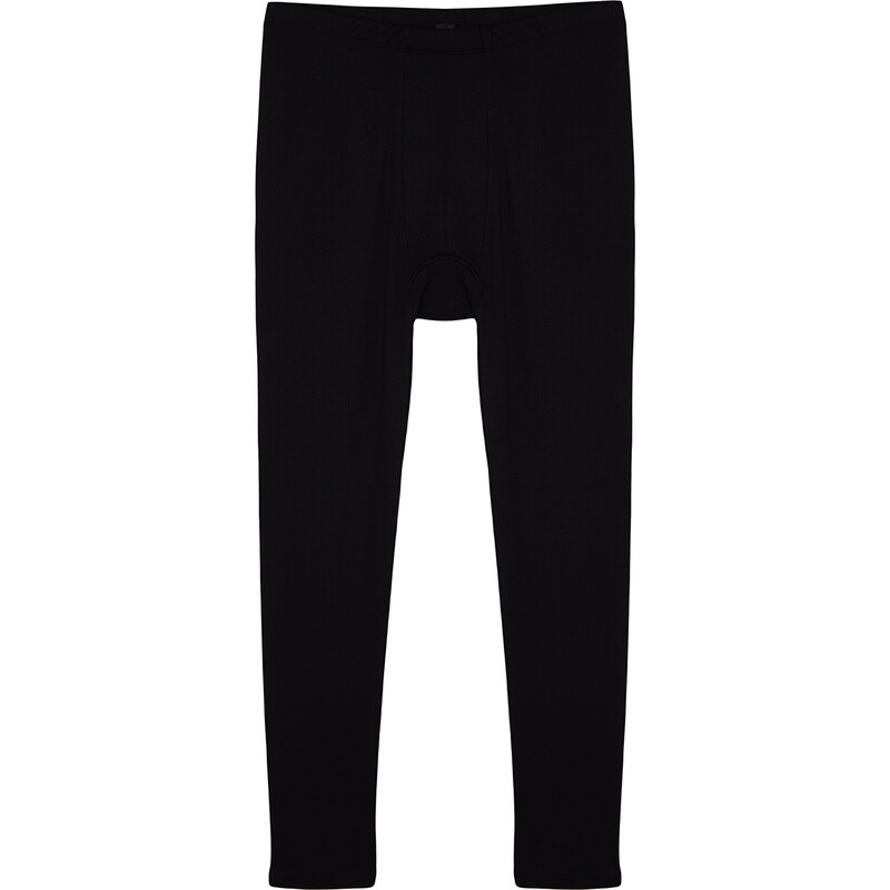 Trendyol Men's Black Standard Fit Thermal Underwear Tights