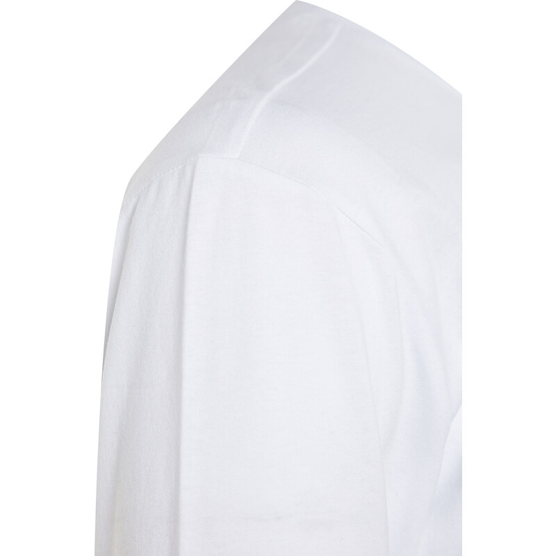 Trendyol černá a bílá Plus velikost 2 Balení 100% bavlna Regular / Regular Fit tričko