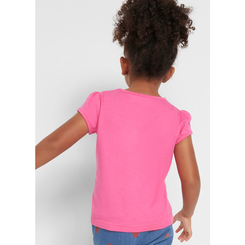 bonprix Dívčí tričko (2 ks v balení) Fialová