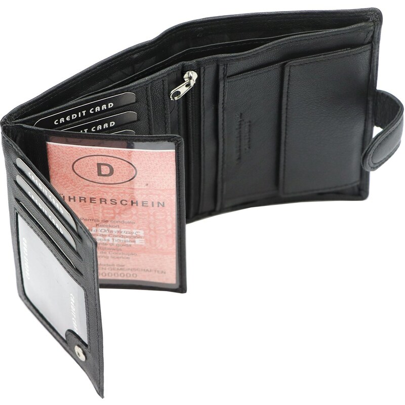 Pánská kožená peněženka Money Kepper TCC 5601B-1 RFID černá