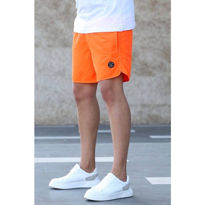 Madmext Neon Orange Men's Marine Shorts 5087