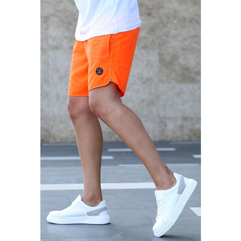 Madmext Neon Orange Men's Marine Shorts 5087