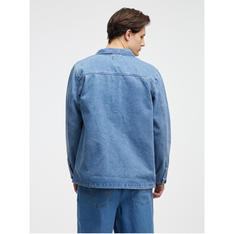 Modrá pánská džínová bunda VANS Drill - Pánské