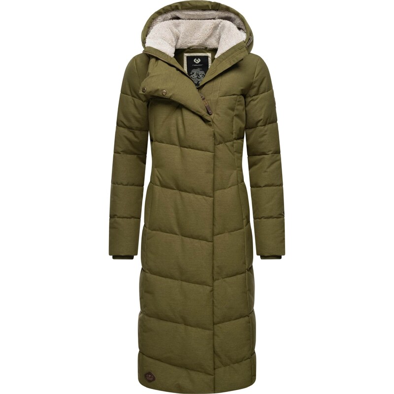 Ragwear Zimní kabát Pavla hnědá / zelená