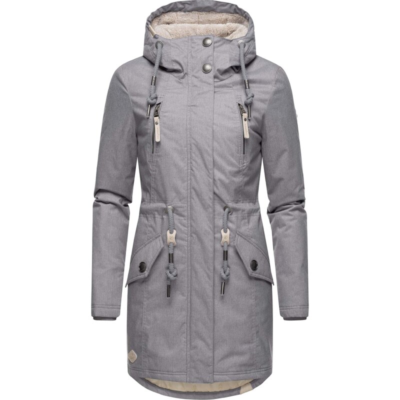 Ragwear Funkční kabát Elsie béžová / šedá