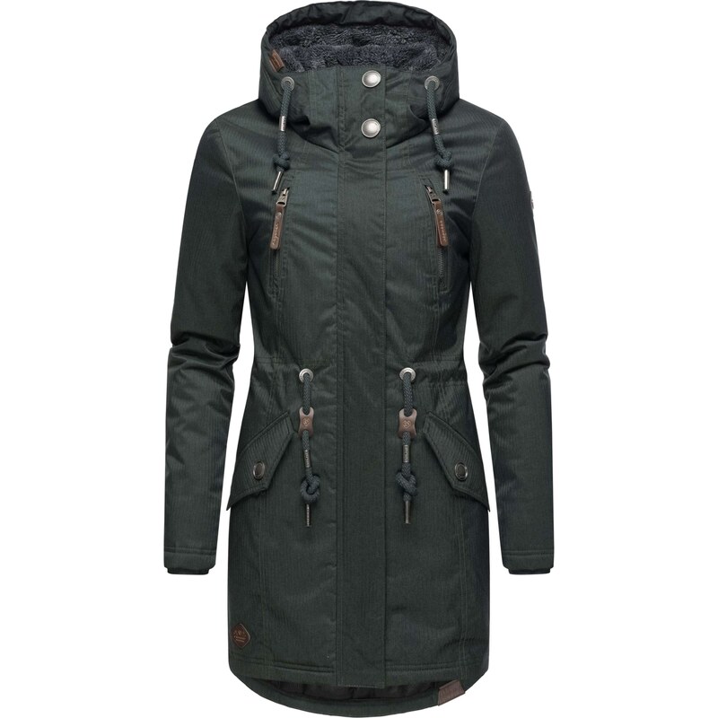 Ragwear Funkční kabát Elsie zelená / tmavě zelená