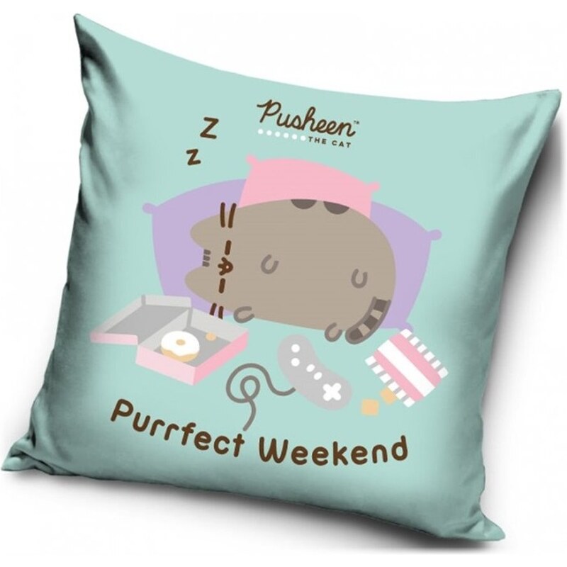 Carbotex Dekorační polštář Kočička Pusheen - Purrfect Weekend