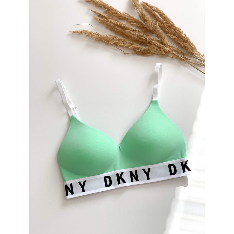 DKNY Cozy Boyfriend push-up podprsenka - Jade zelená