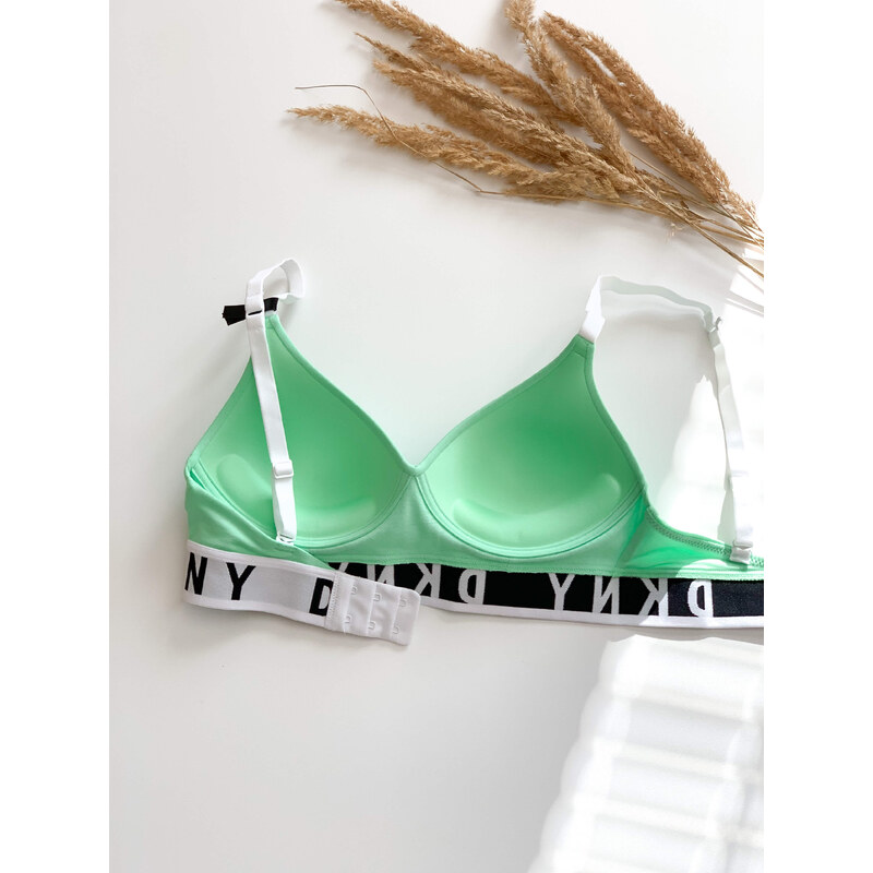 DKNY Cozy Boyfriend push-up podprsenka - Jade zelená