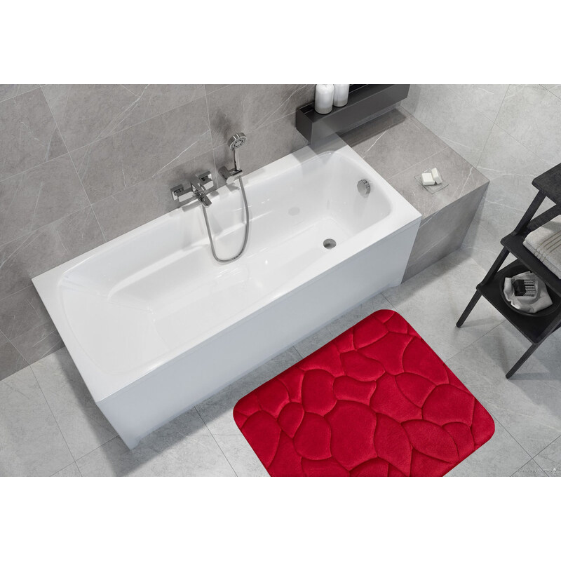BO-MA koberce Protiskluzová koupelnová předložka 3D 0133 Red - 40x50 cm