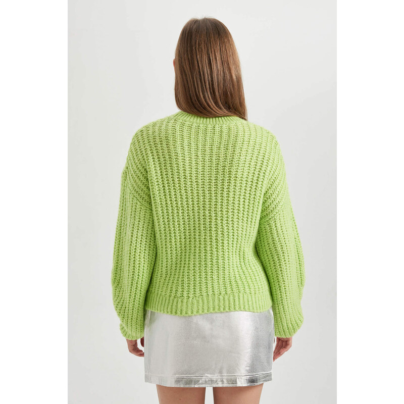 DEFACTO Oversize Fit Crew Neck Knitwear Pullover