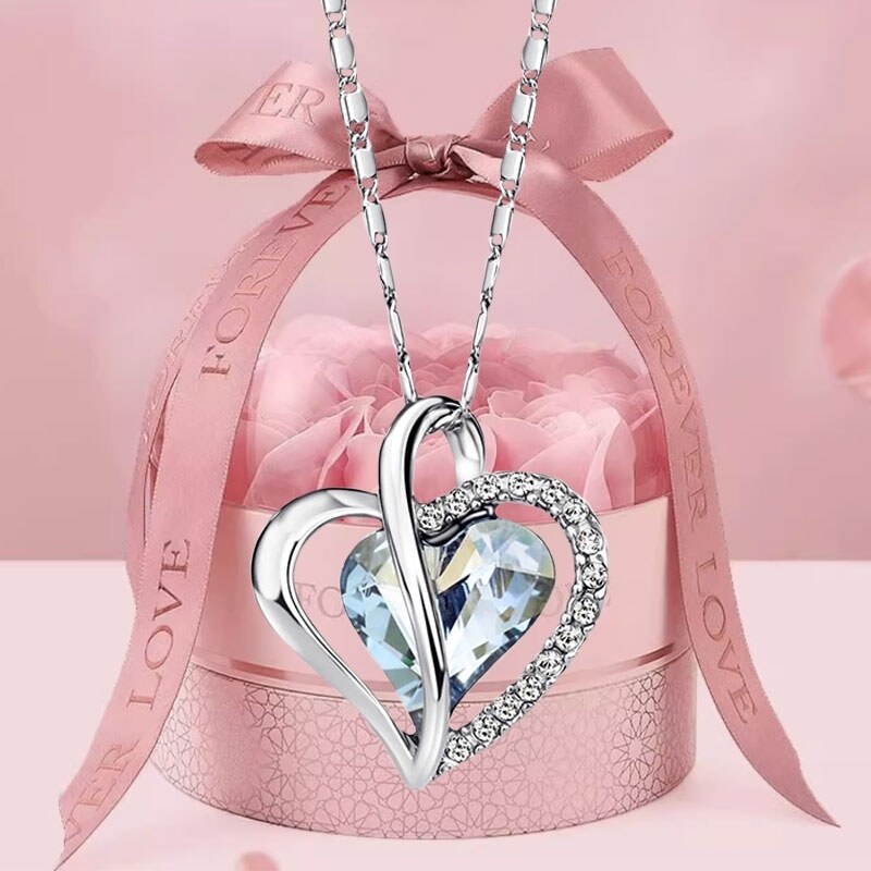 Éternelle Dárkové Balení Náhrdelník Swarovski Elements True Love - srdíčko